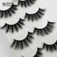 thumbnail image 2 of SHIDISHANGPIN 4 pares Pestajas falsas 3D Pistajas falsas para maquillaje ocular pestañas largas Bestauty Pestañas postizas, 2 of 7
