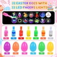 thumbnail image 2 of Prefilled Easter Eggs Finger Lights for Kid: 32 Pack Easter Basket Stuffers Glow Egg Fillers Toys Bulk for Boys Girls Toddler Egg Hunt Party Favors Gifts, 2 of 4