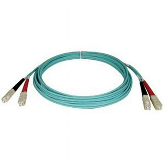 Fiber Optic Duplex Patch Cable 6.56ft 2 x SC  2 x SC Fiber Optic Duplex Cable Multimode Aqua Blue