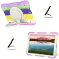 thumbnail image 6 of Dteck for Galaxy Tab A9 Case 8.7 Inch Case, Rugged Case for Samsung Galaxy A9 Tablet Case with 360 Rotating Stand Shoulder Strap Pen Holder, 2023 Model(SM-X110/X115/117), Rainbow Purple, 6 of 9
