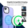 thumbnail image 5 of Entronix Magnetic Case Compatible with iPhone 17e, Frosted Matte Back Cover, Purple, 5 of 5