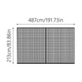 thumbnail image 2 of Garage Screen Doors Hands Mesh Fiberglass Screen Curtain with Closure for Home Outdoor Porch Reinforced Garage Net Cover Easy Assembly, 2 of 8