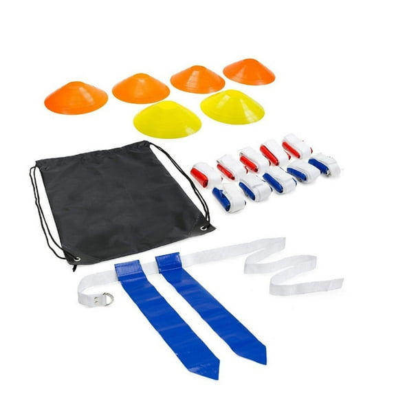 Barnett FLAG FOOTBALL KIT (6 Cones, 10 Belts, 2 Flags per Belt, a Bag)
