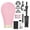 Pink, variant on LAJOLLIA 22 Inch Canvas Mannequin Head for Wigs, Wig Stand Tripod with Head, Pink Canvas Block Mannequin Head for Wig Making Practice, Hair Styling Training Display with Wig Caps, T C Pins(Off White)