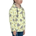 thumbnail image 3 of Uemuo Funny Chicken Pattern Hooded Sweatshirt for Youth Pullover with Kangaroo Pocket Trendy youth sweatshirt Casual Hoodie for Boys and Girls-Small, 3 of 6