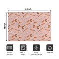 thumbnail image 5 of Beige and Pink Baseball Pattern Washable Non Slip Indoor Door Mat, Decorative Entry Rug for Entrance, Bedroom, Kitchen, Bathroom, 16"x24", 5 of 6
