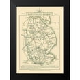 thumbnail image 2 of Cary 14x18 Black Modern Framed Museum Art Print Titled - Lincolnshire County England - Cary 1792, 2 of 5
