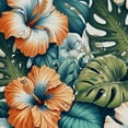 thumbnail image 5 of Awypu Tropical Summer Hawaiian Flower Palm Chic Modern Bathroom Decor Waterproof Shower Curtain Multiple Sizes White, 5 of 7
