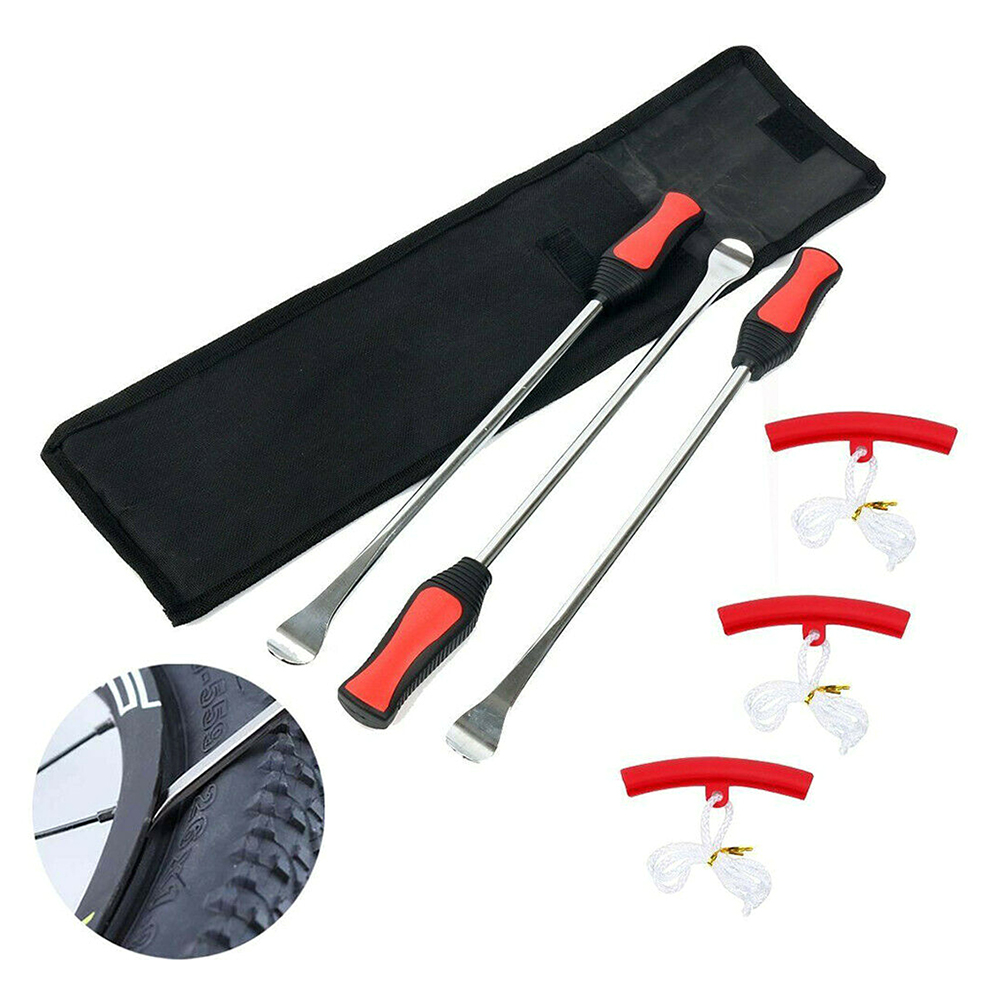 3pcs Tire Spoon Levers Motorcycle Tire Change Kit with Carry Case 