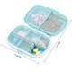 thumbnail image 3 of pilulier De Voyage 2 Pices (bleu/rose), Pilulier Portable 8 Compartiments, Petit Pilulier Quotidien, Contenant De Mdicaments Et De Vitamines Pour, 3 of 5