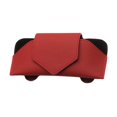 thumbnail image 1 of Estuche para gafas de visera de coche de PU, almohadilla de esponja de protección interna para arañazos Clip de gafas magnéticas para gafas de , ROJO Sunnimix Estuche para anteojos de coche, 1 of 7