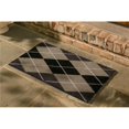 thumbnail image 1 of Dynamic Rugs AS232969910 18 x 30 in. Aspen Argyle Door Mat - Silvar & Black, 1 of 1