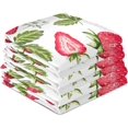 thumbnail image 4 of Coolnut Kitchen Dish Towels Strawberry Floral Soft Tea Towel Set of 1 Absorbent Dishcloths Hand Towels for Dish Clean Cloth 28" x 18" Washcloth Gift, 4 of 5