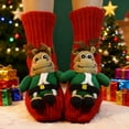 thumbnail image 3 of 3D Knit Animal Socks, Hugging Animal Socks, Christmas Animal Socks Hand Crocheted, Warm and Soft Long Stocking Stuffers Sock, Fun & Adorable Christmas Gift J, 3 of 5