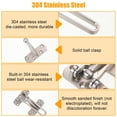 thumbnail image 3 of Guardoinrt Silver Stylish Security Door Chain Latch For Enhanced Safety Easy To Install Anti Theft Clasp Locks, 3 of 6