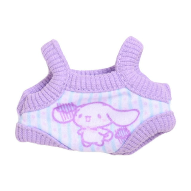 Accesorio de disfraz de mono de muñecas de moda, encantador, ropa de muñeca, ropa hecha a mano para muñecas de 17 cm, regalos de cumpleaños, regalos púrpura