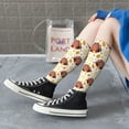 thumbnail image 6 of Picia Women Crew Soft Moisture-wicking Socks Fall Turkey Pattern Design Cotton Socks, One Size fit All, 6 of 9