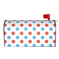 thumbnail image 2 of Bingfone Red Blue Polka Dots Magnetic Mailbox Cover Standard Size for Garden Yard Outdoor Decorations-21x18 in, 2 of 9