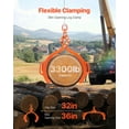 thumbnail image 6 of Steel Log Tongs 36 Inch - 4 Claw Swivel Grapple for Lifting Firewood - Logging & Wood Splitting Tool, 6 of 11