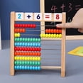 thumbnail image 4 of Montessori Math Learning Abacus with Wooden Frame, Includes 120 Number & Letter Cards And Guide Sheet Beige One Size, 4 of 7