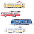 thumbnail image 2 of Modelo de autobús BuyWeek ferroviario de alta velocidad vehículo de juguete con retroceso, 2 of 14