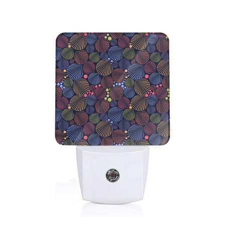 

Sigee Colorful Shells for Night Lights Plug into Wall Dusk to Dawn Sensor Warm White Led Night Light 0.5W for Kid Hallway