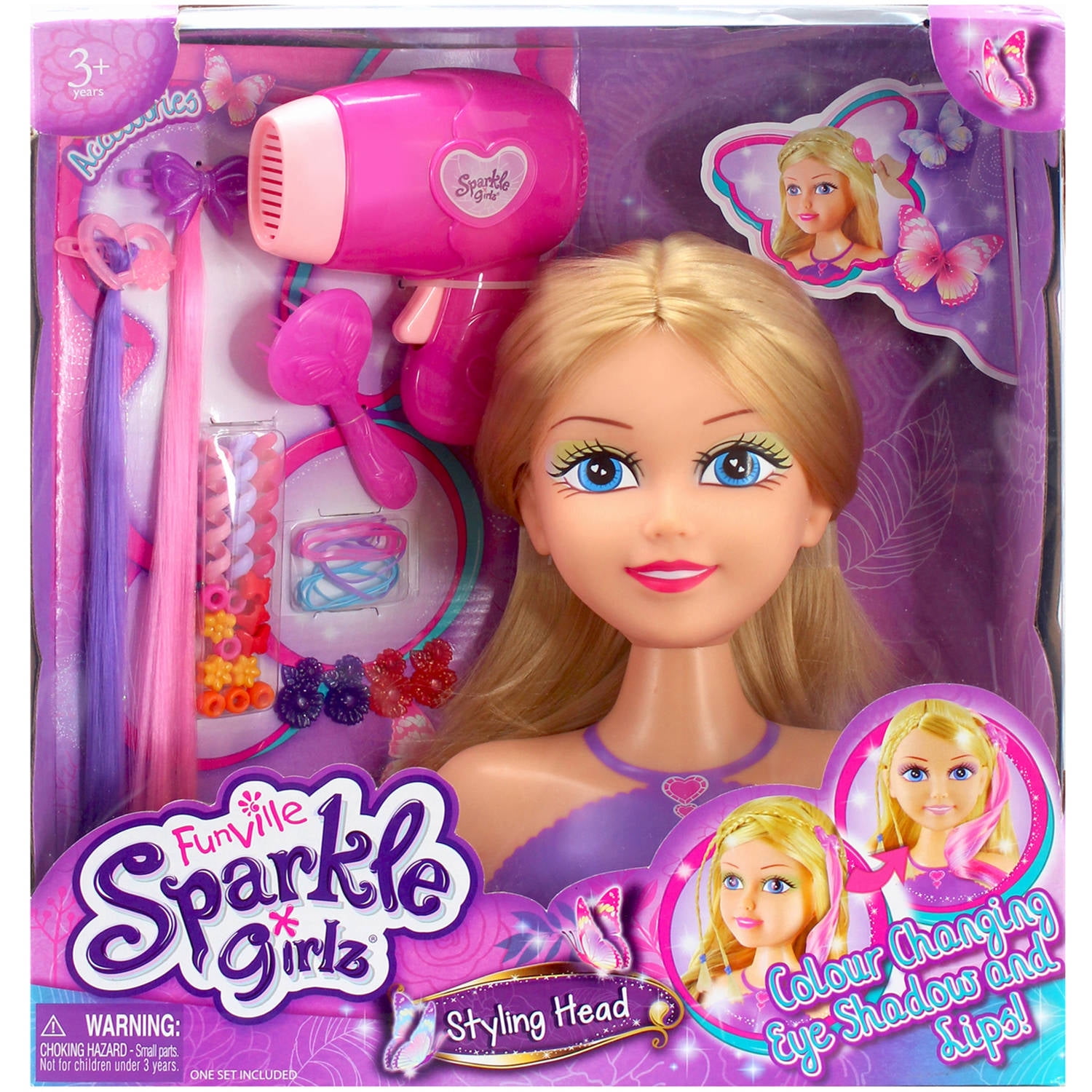 barbie styling head walmart