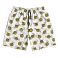 thumbnail image 5 of Goofa Cute Little Bee Printed Mens Swim Trunks Summer Quick Dry Short Beach Swimwear Bathing Suits-XX-Large, 5 of 9