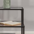 thumbnail image 3 of Hillsdale Harlan 3-Tier Tempered Glass and Metal End Table in Black, 3 of 5
