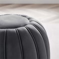 thumbnail image 3 of Modway Celebrate Modern Channel Tufted Performance Velvet Ottoman in Gray, 3 of 7