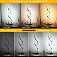 thumbnail image 2 of ADISUN LED Modern Table Lamp Dimmable Spiral Desk Lamps Touch Control Bedside Nightstand Light with USB Charging Ports for Bedroom Living Room Office, Silver, 2 of 9