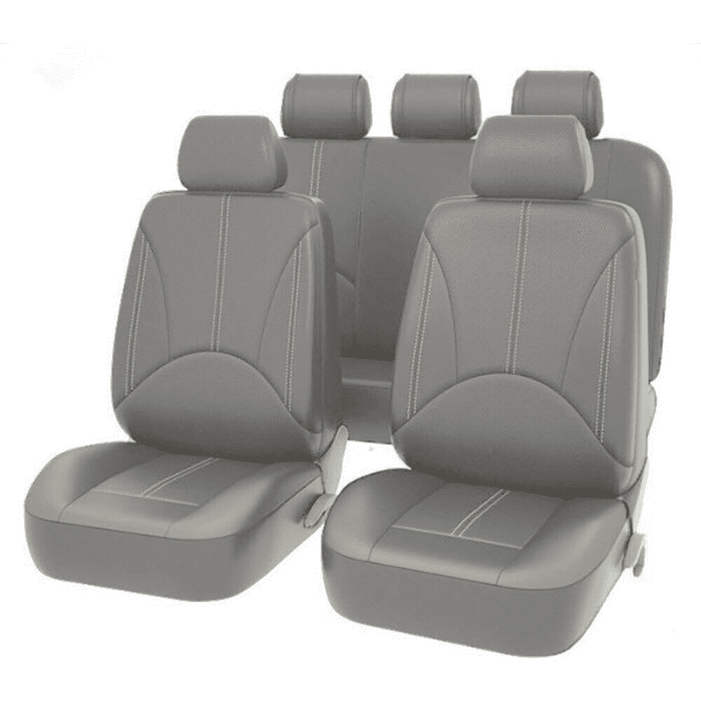 FH Group FB107BLACK102 Black Premium Fabric Bucket Car Seat Cover Airbag Compatible Set of 2 