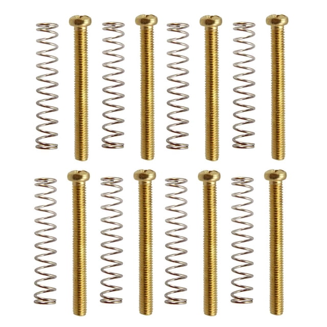 8 unids/set Tornillos de marco Humbucker Yuyangstore para Guitarra Eléctrica piezas de repuesto Oro