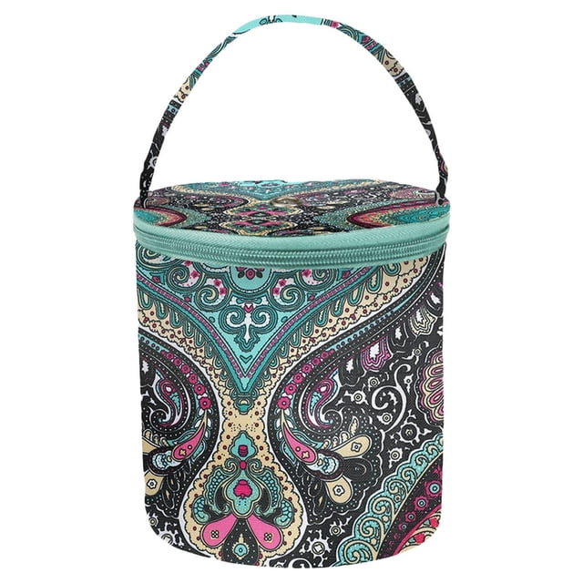 Knitting Bag Oxford Cloth Storage Shoulder Bag Sewing Accessories (Square Bag)