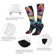 thumbnail image 3 of Naloa Colorful Patterned Rabbit Thigh High Socks Extra Long Stretchy Sock Women Over Knee High Opaque Stocking Daily Wear, 3 of 6