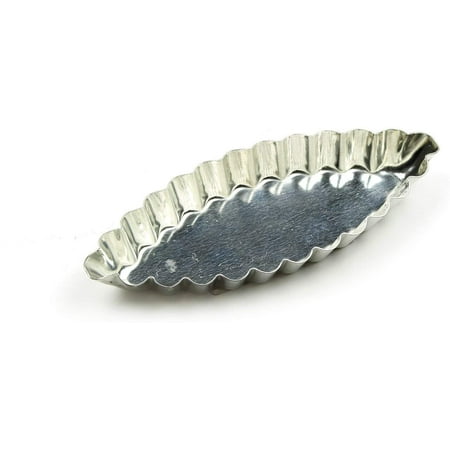 

Allied Metal BARF4150 Fluted Barquette Oval Boat Baking Mold Heavy Tin 4-3/4 by 2 by 1/2-Inch