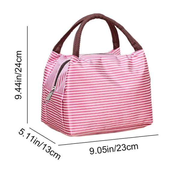 Beautynvta Lunch Bag for Men Women, Reusable Freezable Lunch Cooler Bag with Adjustable Shoulder Strap, Large Capacity Insulated Lunch Bag for Work Office Picnic Beach, Hot Pink