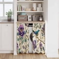 thumbnail image 6 of Farmhouse Flowers Kitchen Curtains 45 Inch Length, Country Spring Floral Branches Birds Tiers Curtains for Bathroom Bedroom Cafe, Light Filtering Small Window Treatment Drapes 2 Panels 42"Wx45"L, 6 of 8