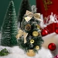 thumbnail image 1 of Mini árbol de Navidad de mesa, decoración de árbol de Navidad, escultura, árbol de Navidad artificial, pequeño árbol de Navidad para cocina, dormitori Oro, 1 of 8