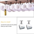 thumbnail image 4 of Soporte para tazas de 6 piezas con 12 ganchos para tazas, ganchos para tazas de café, ganchos para tazas de café debajo del gabinete para tazas, tazas de café, color: negro, 4 of 5