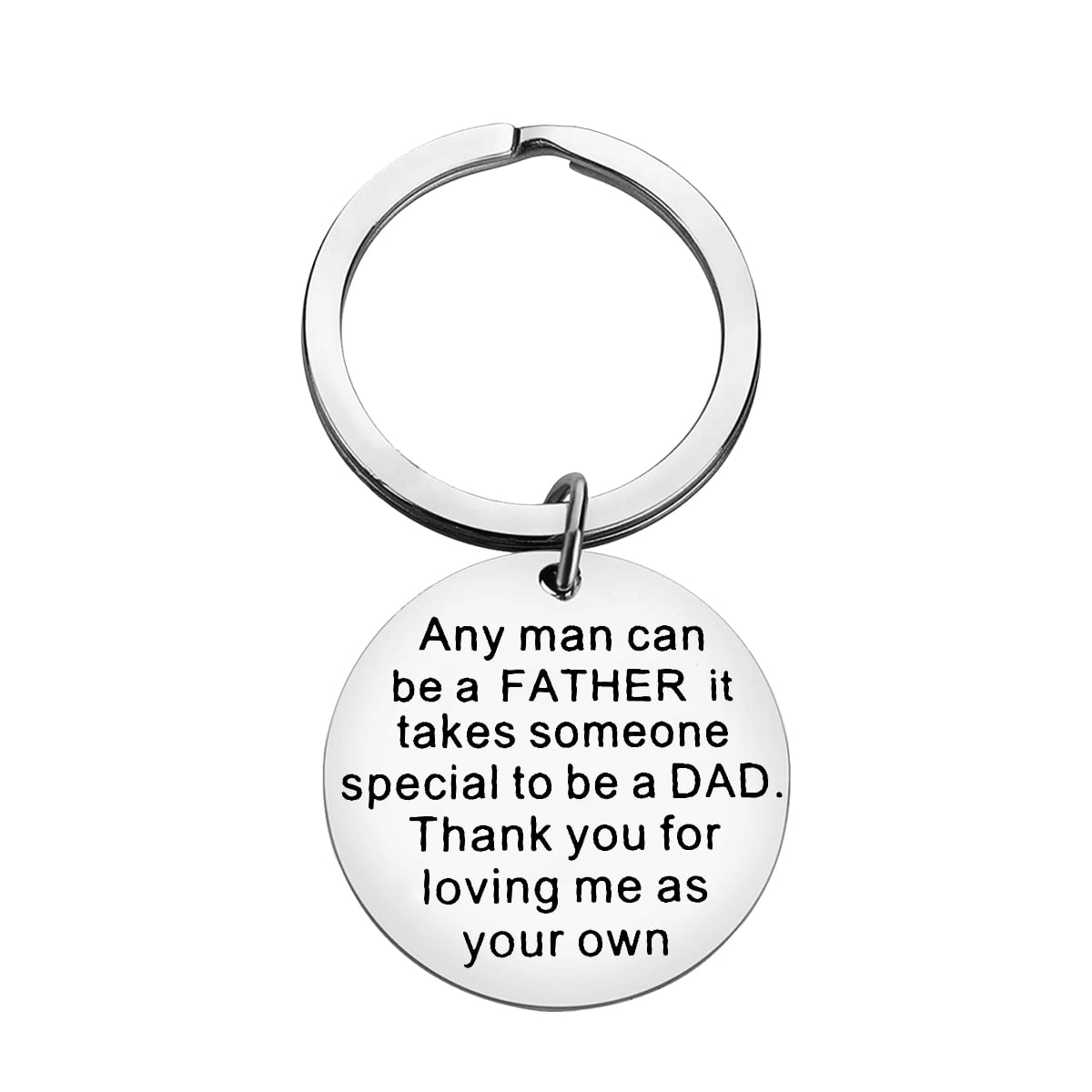 Stainless Steel Little Girl~Dad~Hero Love Key ring~Father~Birthday~Memorial 64J 