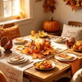 thumbnail image 6 of YiFudd Candlestick Wreath, Autumn Pumpkin Maple Leaf Tabletop Decoration, 13.78 Inch, 1 Piece, 6 of 6