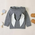 thumbnail image 5 of QUOTAY Baby Boy Sweater Hooded Knit Pullover with Adorable Soft Warm Winter Top for Toddler and Kids Cozy Casual Outerwear Sizes 3-2 Coffee,18-24 Months, 5 of 8