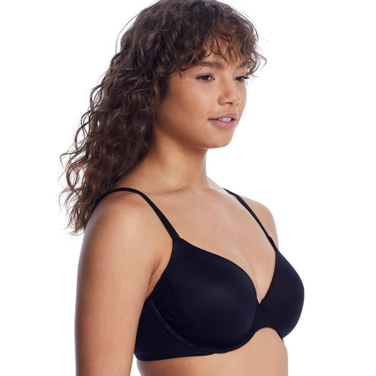 REVEAL Midnight Black The Perfect Support T-Shirt Bra, US 42C, UK