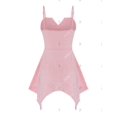 thumbnail image 2 of Más botones de tamaño Pañuelo Peplum sin mangas Rosegal  Camisetas sin mangas de talla grande, 2 of 5