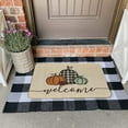 thumbnail image 3 of Tapis d'Entrée Décoratif de Style Ferme pour l'Action de Grâce d'Automne, Tapis de Sol Intérieur à Carreaux, Profil Bas, Tapis d'Entrée, 3 of 4