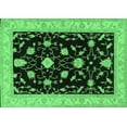 thumbnail image 1 of Ahgly Company Indoor Rectangle Persian Emerald Green Traditional Area Rugs, 8' x 12', 1 of 4