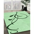 thumbnail image 3 of Ahgly Company Machine Washable Indoor Rectangle Transitional Mint Green Area Rugs, 2' x 3', 3 of 7