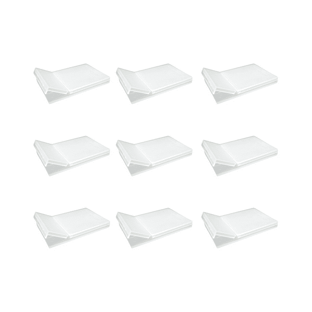 9-Piece Plastic Card Transparent Pocket Card Fiber Thin Business Card Wallet Unisex Business Card Case