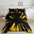 thumbnail image 1 of Erosebridal 3D Glowing Bedding Full Comforter Set, Modern Abstract Down Comforter, Geometry Striped Decor, Reversible 3-Piece, 1 of 7